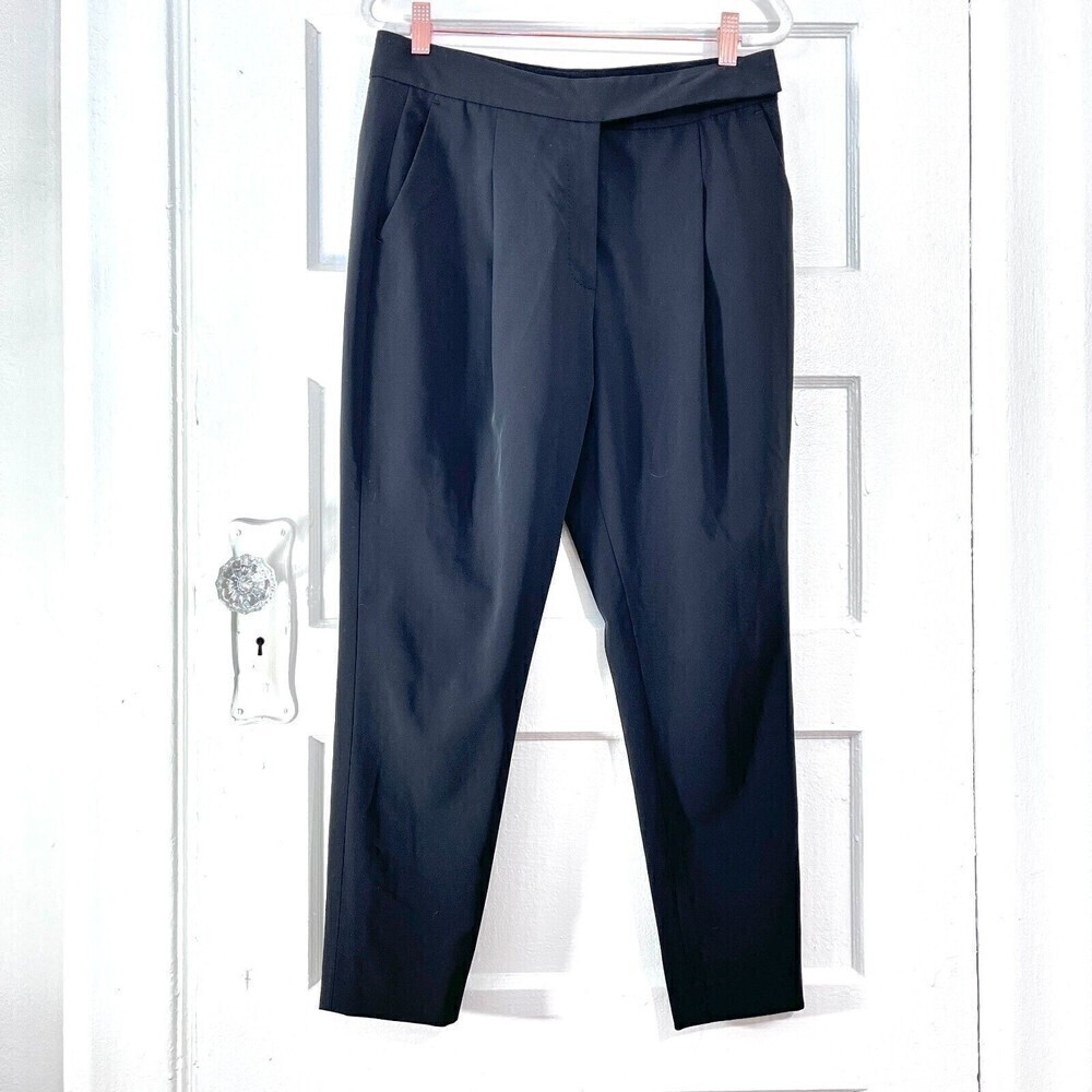 AllSaints Pants Womens 4 Black Dala Trouser Classic Minimalist Designer